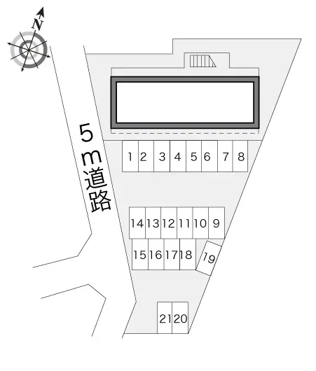 流山市向小金２丁目　月極駐車場（LP）